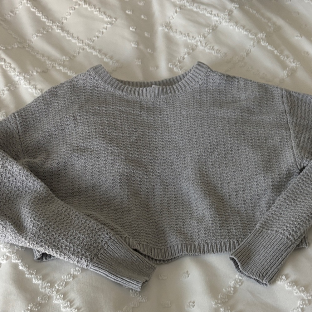 Abound Light Gray Women's Crew Neck Sweater